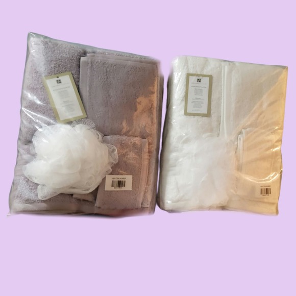 TOWEL SET PLUSH TURKISH COTTON 600GSM LUXURY CONCIERGE COLLECTION 8-PIECE NEW! - Picture 3 of 3